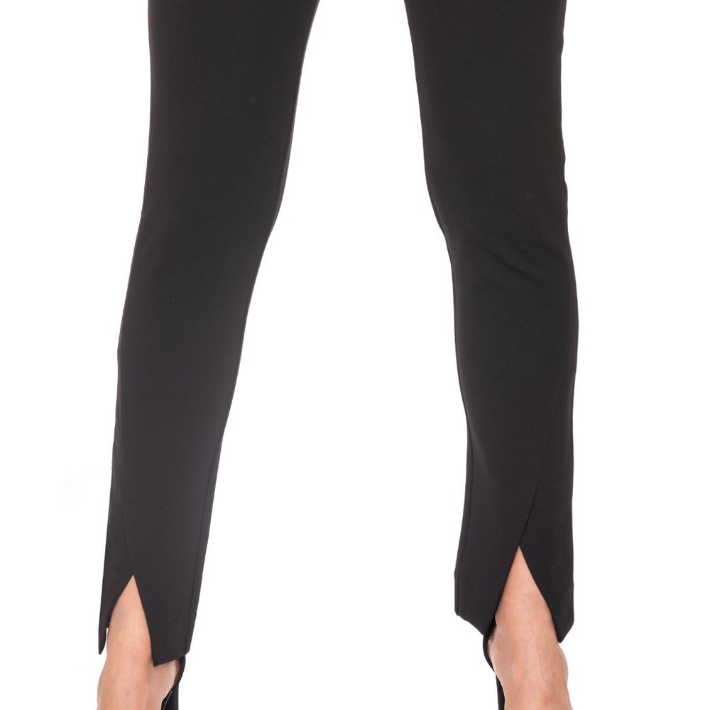Vecceli Italy Milano Luxe Elegant Cut Front Pant